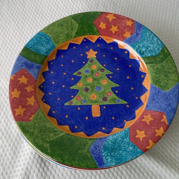 Potpourri Mix and Match Sango Holiday Bells Sue Zipkin Salad Plates. - Picture 7 of 10